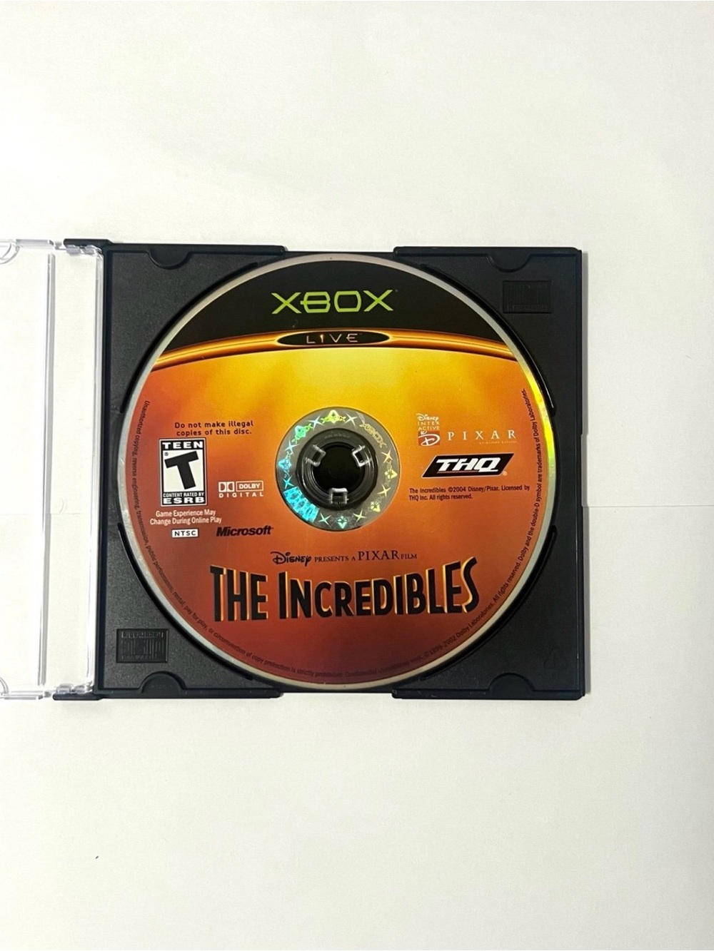 The Incredibles (Microsoft Xbox, 2004) - Tested - Disc Only